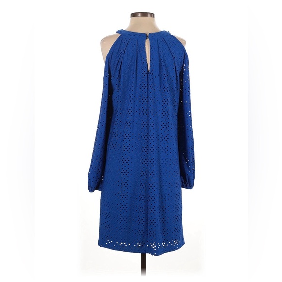 London Times Royal Blue Long Sleeve Dress - Picture 2 of 2